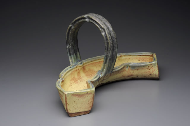 New Work :: Basket with Handle :: Tom White Pottery